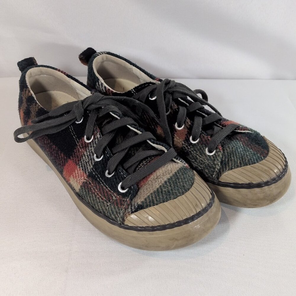 KEEN Elsa Fleece Plaid Forest Night Wool Sneakers Shoes 1017967 Women 7 Multi
